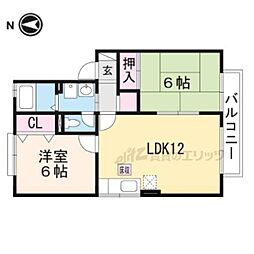 シャルムますだ 2LDKの間取図画像
