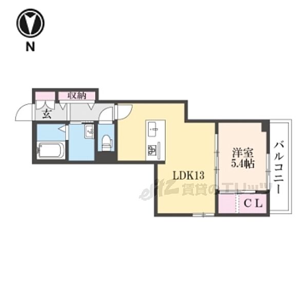 ノルウェジアンウッド室町 306｜滋賀県長浜市室町(賃貸マンション1LDK・3階・46.53㎡)の写真 その2