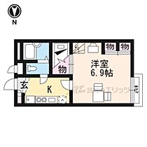 滋賀県大津市瀬田2丁目（賃貸アパート1K・2階・19.87㎡） その2