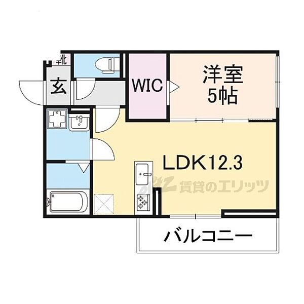 滋賀県大津市大江1丁目(賃貸アパート1LDK・3階・42.79㎡)の写真 その2