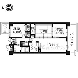コルテ・デ・春日 3LDKの間取図画像