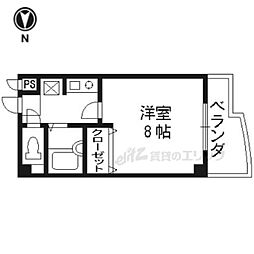 プチ・シェトワ 1Kの間取図画像
