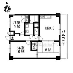 M'プラザ大住壱番館 3LDKの間取図画像