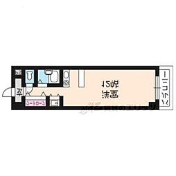 メゾンデュカルム ワンルームの間取図画像