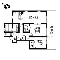 メゾン・ド・ブリエ 2LDKの間取図画像