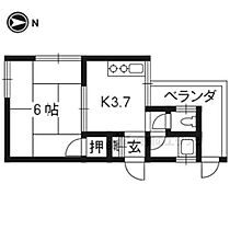 睦苑 202 ｜ 京都府京都市伏見区深草西浦町6丁目（賃貸アパート1K・2階・21.06㎡） その2