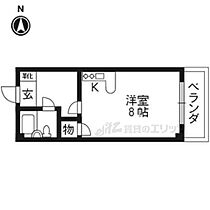 ジョイフル宇治 305 ｜ 京都府宇治市五ヶ庄大林（賃貸マンション1K・3階・19.84㎡） その2