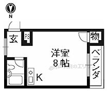 ベルメゾンナカムラ 202 ｜ 京都府長岡京市長岡一丁目（賃貸マンション1R・2階・16.80㎡） その2