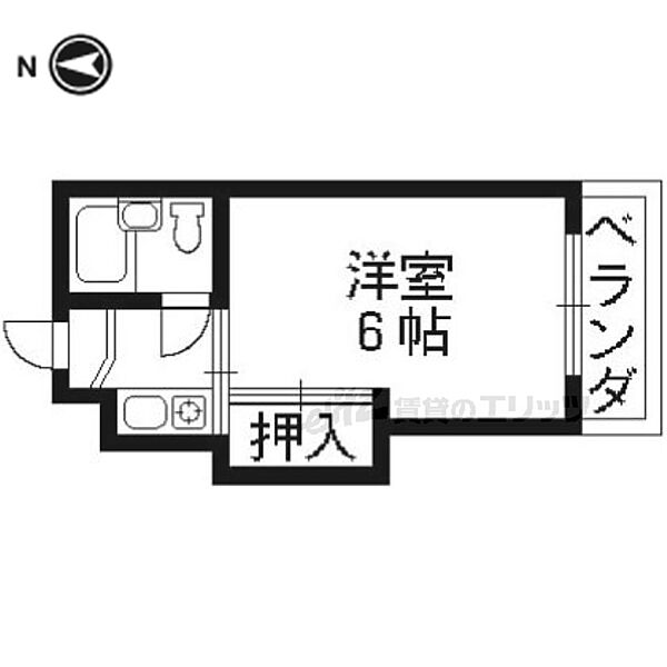 京都府京都市伏見区西尼崎町(賃貸マンション1K・2階・17.00㎡)の写真 その2