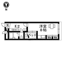 京都府相楽郡精華町下狛小字林前（賃貸アパート1K・2階・22.35㎡） その2