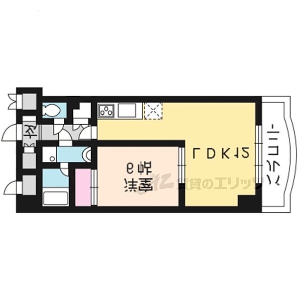 サンパルク伏見桃山 602｜京都府京都市伏見区深草善導寺町(賃貸マンション1LDK・6階・43.65㎡)の写真 その2