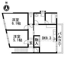 グリシーヌ桃山南口 201 ｜ 京都府京都市伏見区桃山町養斉（賃貸マンション2LDK・2階・66.60㎡） その2