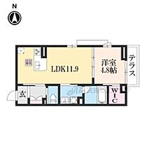 京都府京都市伏見区桃山筒井伊賀西町（賃貸アパート1LDK・1階・40.82㎡） その2