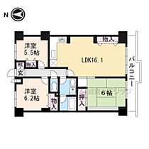 京都府宇治市五ケ庄西田（賃貸マンション3LDK・1階・77.76㎡） その2