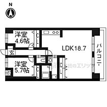 スプルース・ティカ 203 ｜ 京都府京都市伏見区深草十九軒町（賃貸マンション2LDK・2階・64.24㎡） その2