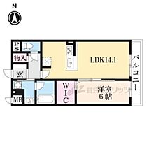 京都府京都市伏見区銀座町三丁目（賃貸マンション1LDK・3階・49.49㎡） その2