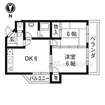 メゾンドール東条 305 ｜ 京都府長岡京市奥海印寺東条（賃貸マンション2LDK・3階・48.81㎡） その1