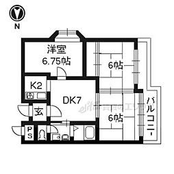 コンフォート北澤 5階3LDKの間取り