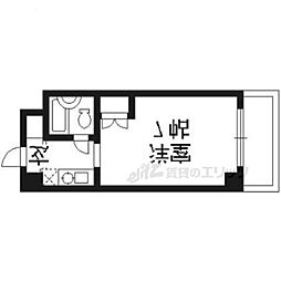 フォレスト 2階1Kの間取り