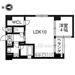 AU BORD DE L’EAU(オボールドゥロー） 5階1LDKの間取り