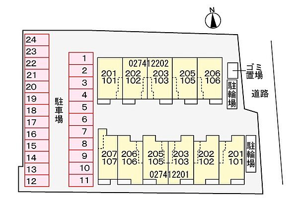 グリーンハイツ加茂I 102｜京都府木津川市加茂町里中門伝(賃貸アパート1LDK・1階・44.20㎡)の写真 その13