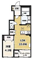 仮）久御山町佐古内屋敷新築アパートA棟 105 ｜ 京都府久世郡久御山町佐古内屋敷（賃貸アパート1LDK・1階・42.15㎡） その2