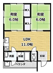 間取図画像 2DK