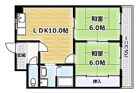 脇田建設ビル 302 ｜ 京都府城陽市富野南清水（賃貸マンション2LDK・3階・48.00㎡） その2