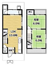 広野町小根尾貸家  ｜ 京都府宇治市広野町小根尾（賃貸一戸建2LDK・1階・46.00㎡） その2