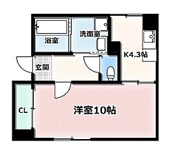 サン・グリーン・ハウス 1Kの間取図画像