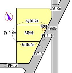 北名古屋市薬師寺村前19番 B区画の土地画像