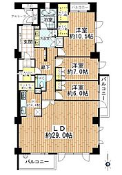 プレイズ覚王山法王町 4LDKの間取図画像
