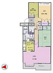 船橋丸山パークホームズ 3LDKの間取図画像