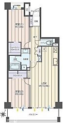 イトーピア小金公園 2LDKの間取図画像