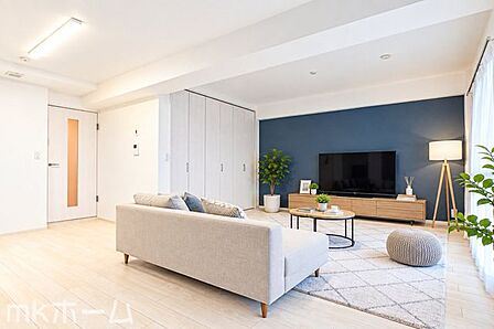 ※家具はCGイメージ画像です。光あふれる開放的なリビングは自然と家族が集まる空間!