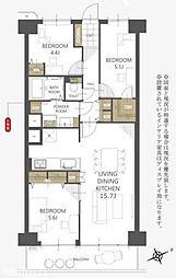 間取図画像 3LDK