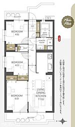 間取図画像 3LDK