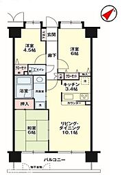 セレナハイム北松戸 3LDKの間取図画像