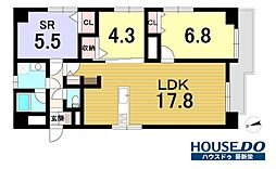 ダイアパレス覚王山南 2SLDKの間取図画像