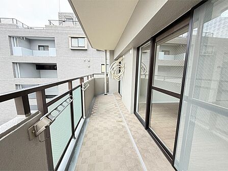 南側のバルコニー。
