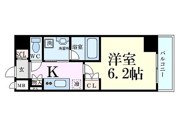 リーガル南船場III ｜大阪府大阪市中央区南船場1丁目(賃貸マンション1K・10階・26.88㎡)の写真 その2