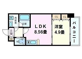 Choei65 プレジオ中津  ｜ 大阪府大阪市北区大淀北1丁目（賃貸マンション1LDK・2階・38.65㎡） その2