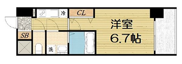 Quintet NAMBA ｜大阪府大阪市中央区日本橋2丁目(賃貸マンション1K・2階・22.23㎡)の写真 その2