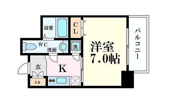 ラシュレエグゼ本町 ｜大阪府大阪市中央区南久宝寺町1丁目(賃貸マンション1K・5階・23.61㎡)の写真 その2