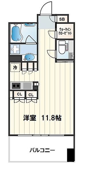 ガリレイ新町 ｜大阪府大阪市西区新町3丁目(賃貸マンション1R・4階・31.18㎡)の写真 その2