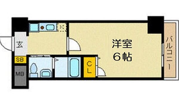 エスリード北浜 ｜大阪府大阪市中央区北浜2丁目(賃貸マンション1K・3階・20.60㎡)の写真 その2