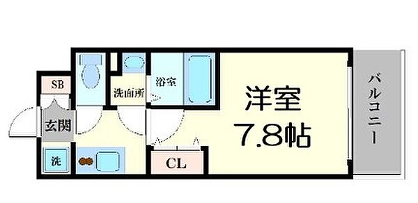 フォーリアライズ福島WEST ｜大阪府大阪市福島区大開1丁目(賃貸マンション1K・12階・23.14㎡)の写真 その2