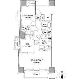 イストワール 6階2LDKの間取り