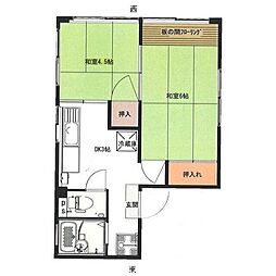南銀ビル(ナンギンビル) 4階2Kの間取り