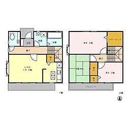 シェラ・エトワール 1階3LDKの間取り